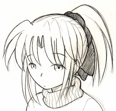 Original Kimiko Sketch By Fred Gallagher