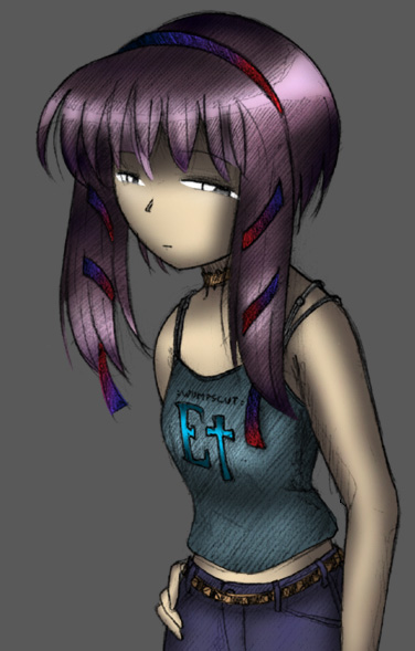 Colorized Dark Looks Sketch